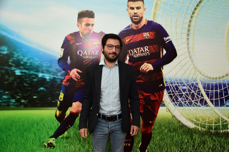 Gerard Pique,Sergio Busquets & Jordi Alba at CCBe